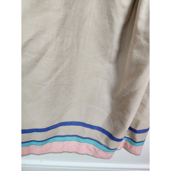 Vtg. ILSE M. Women's Sz. S 80's Short Sleeve Belted Midi A Line Dress - Picture 6 of 9